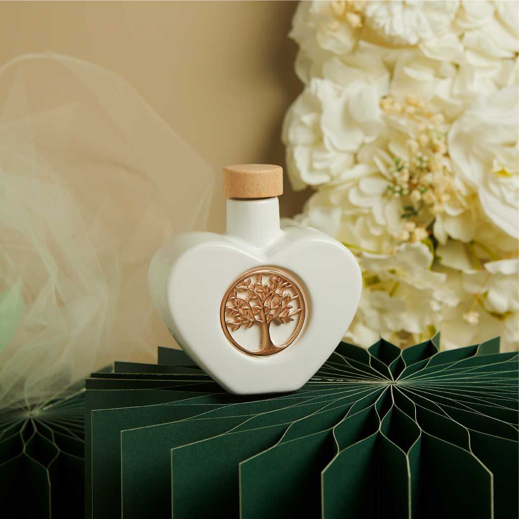 26077A - OLIERA CUORE CON ALBERO DELLA VITA ORO ROSA 9,5X4,5X9