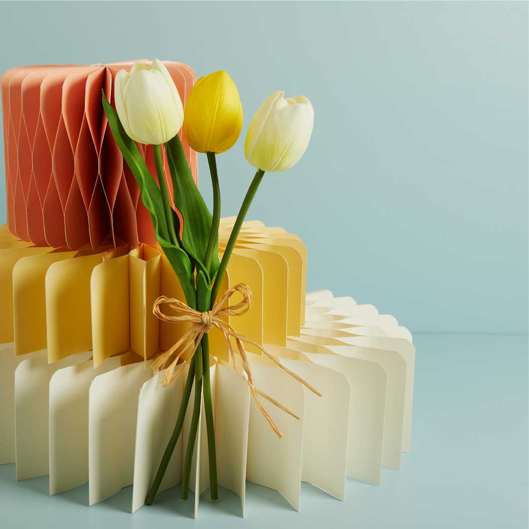 26992 - set 3 pz tulipani gialli