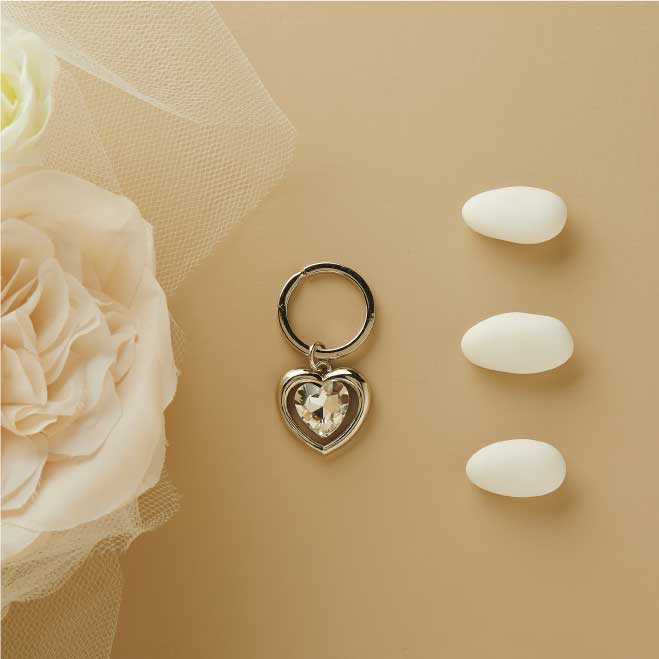 26739 - portachiavi piccolo silver cuore