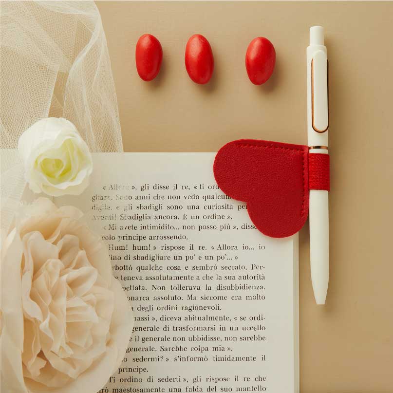 26415 - segnalibro cuore rosso