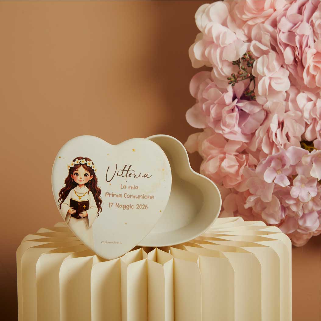 26374 - scatola cuore comunione femmina senza candela ,personalizzabileminimo 10pezzi