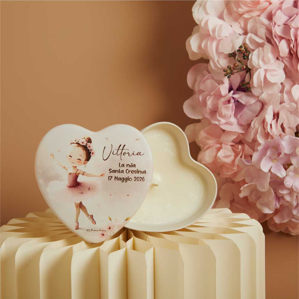 26334-CAND - scatola cuore con candela 12x12 personalizzabile minimo 10 pezzi