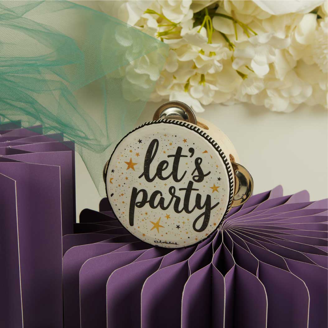 26328 - tamburello diametro 10,2 let's party